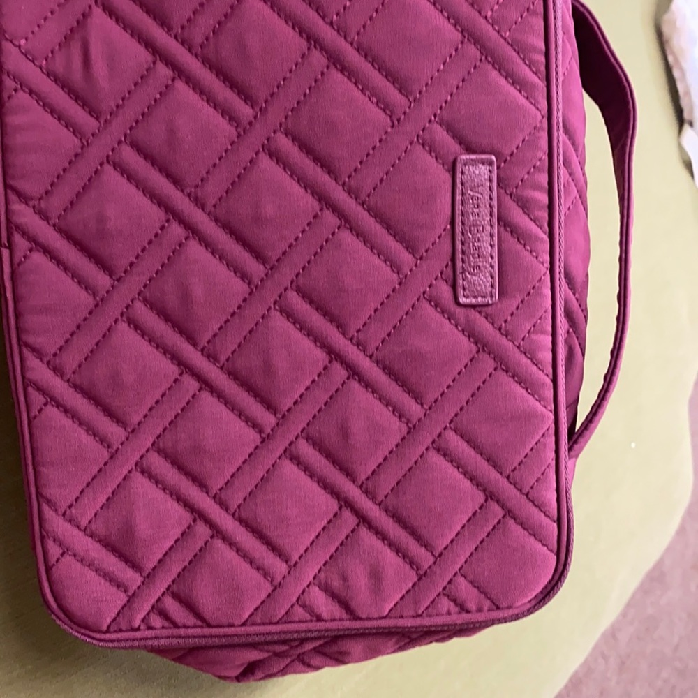 Vera Bradley Large Blush and Brush Makeup Case Hawthorn rose
